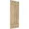 Ekena Millwork Americraft 5-Board, 2 Batten Exterior Real Wood Spaced Board-n-Batten Shutters, ARW101SB519X40UNH, PR ARW101SB519X40UNH - alternate 5